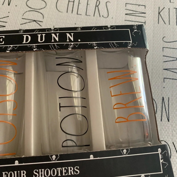 Rae Dunn Set of Four Shot Glasses - Picture 4 of 6